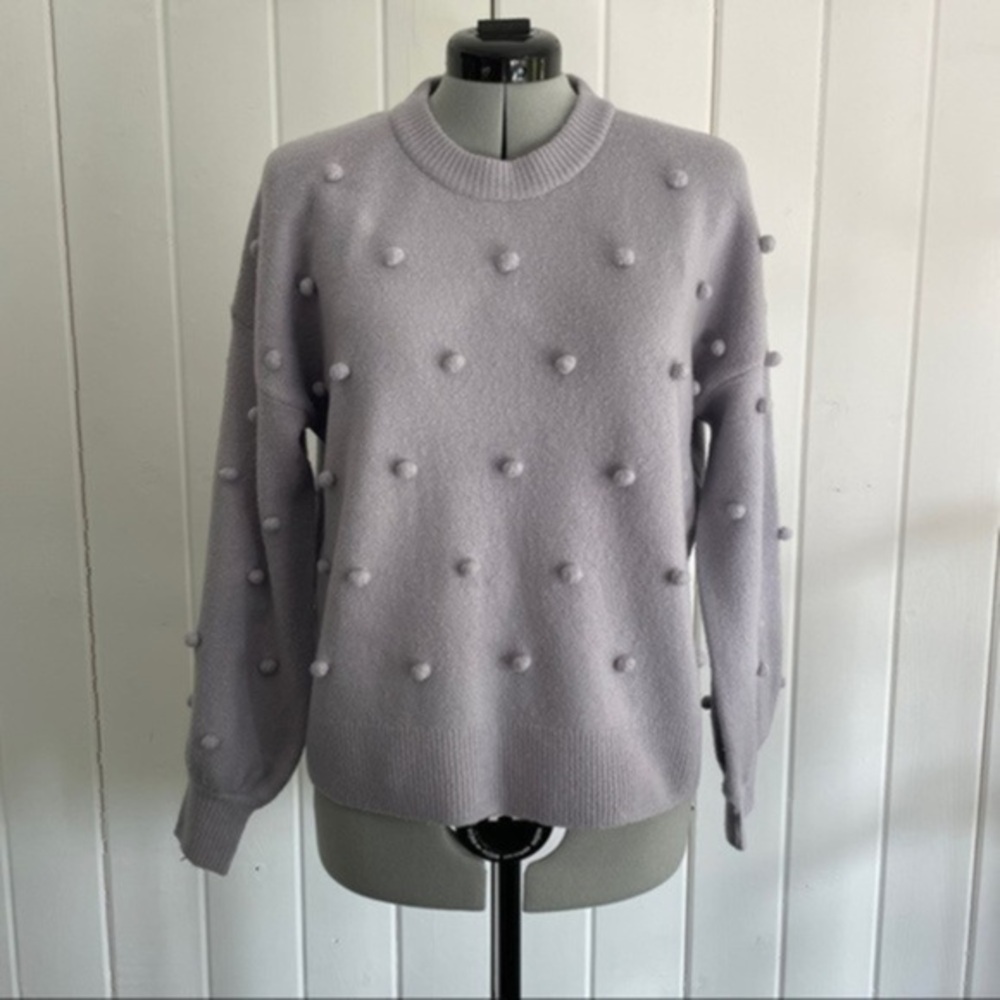 Madewell Brockton Bobble Lilac Sweater​​​